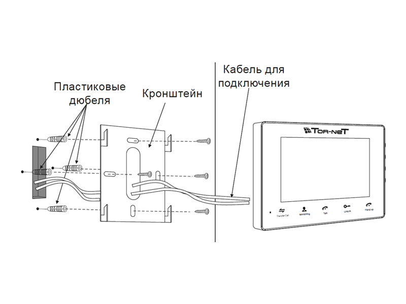 TR-29M W: Схема установки